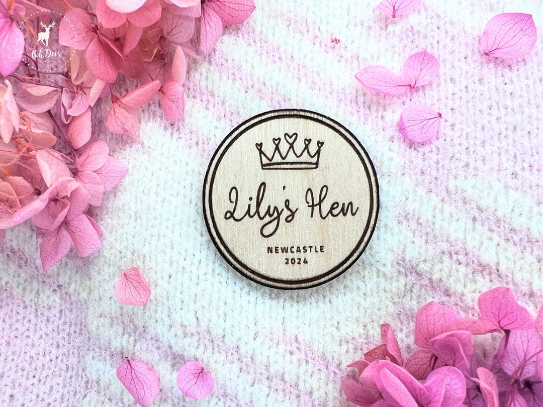 Personalised Hen Party Badge or Pin - Etsy