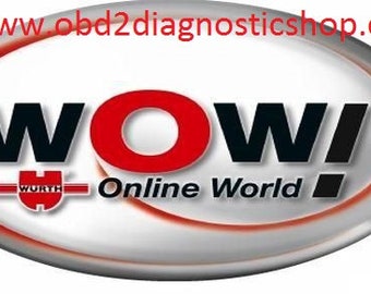 Wurth WOW 5.00.12 anglais + dernier firmware 1615 Installation très facile