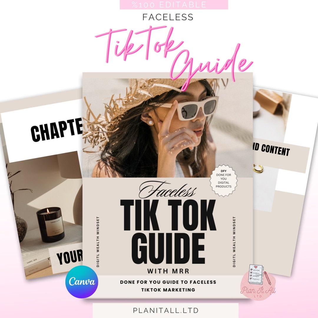Faceless Tik Tok Marketing Guide With Master Resell Rights MRR