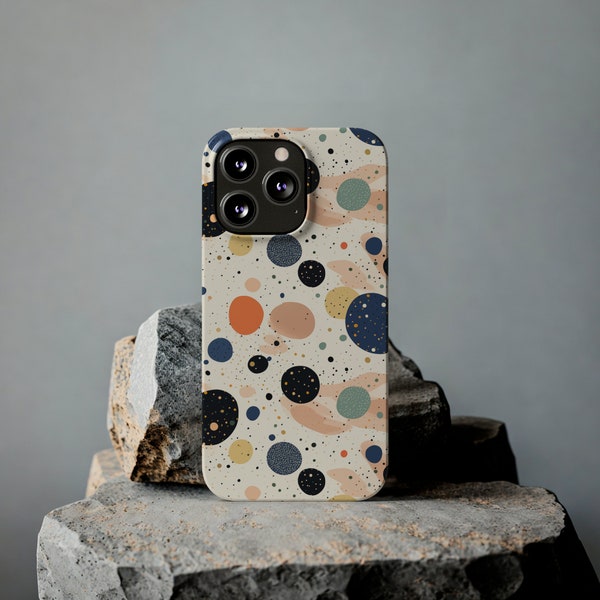 Funda moderna para iPhone Blobby Terrazzo Slim - Funda elegante y minimalista