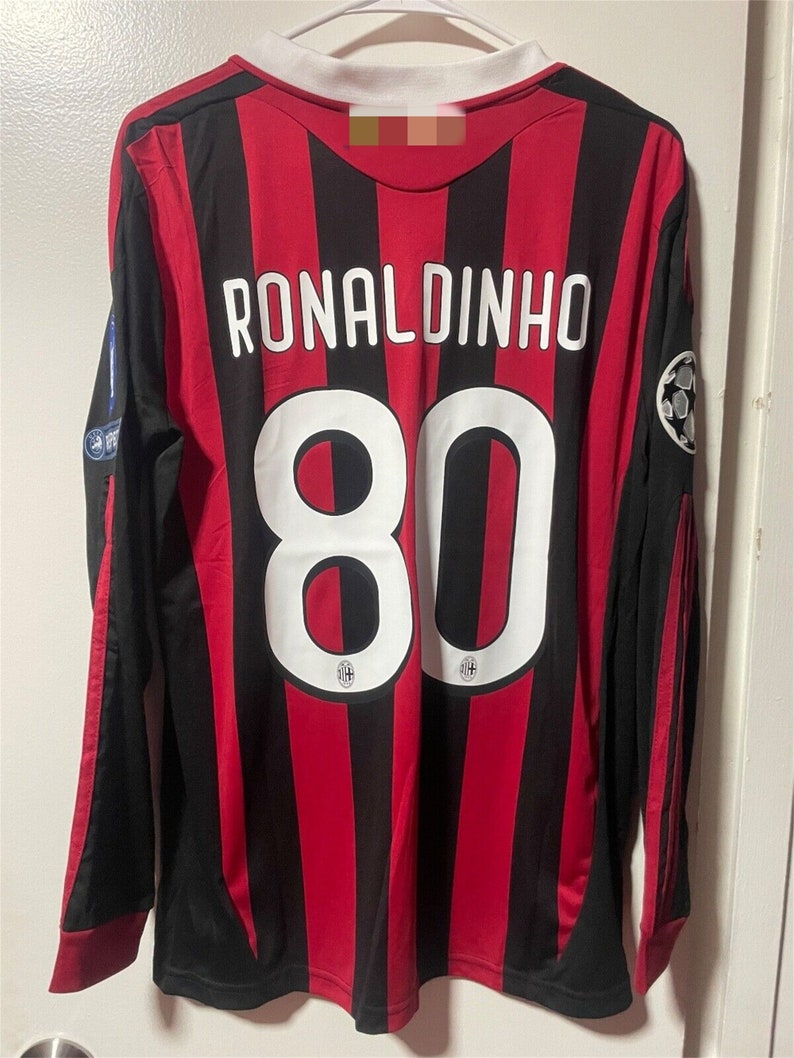 AC Milan Ronaldinho 80 Jersey AC Milan Retro Jersey 80 Etsy