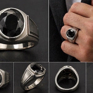Anel de platina pt950 com diamante natural escuro fantasia de 5 quilates (IGI)