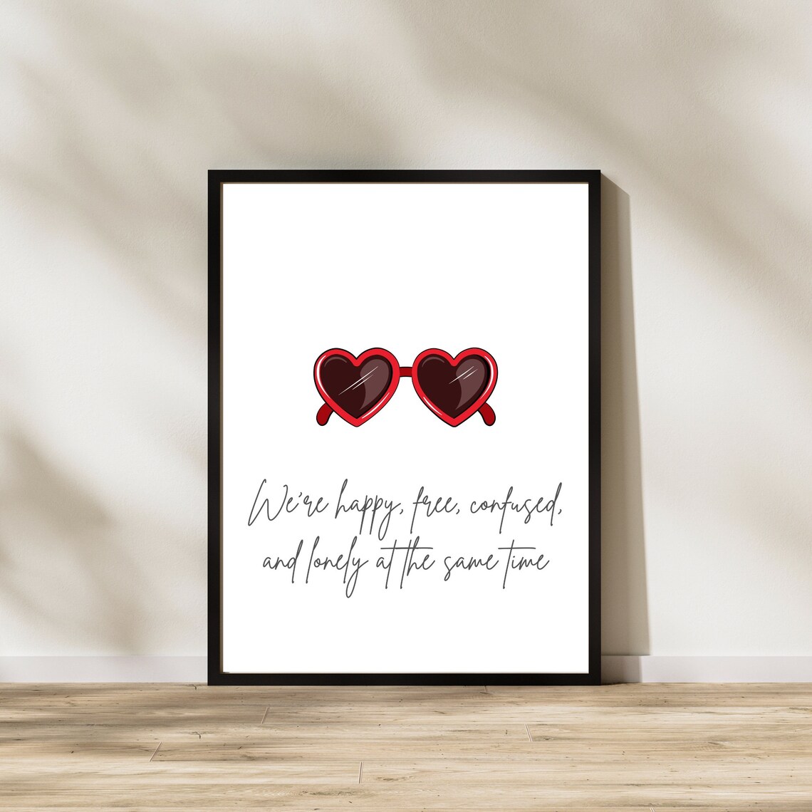 22 Print, Wall Art, Dorm Room Art, Red Print, Digital Wall Art, Swiftie