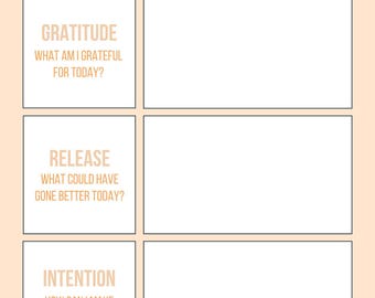 Daily Reflection Template - Etsy