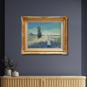 Claude Monet “La Promenade” – Hand-Painted Oil Reproduction | Impressionist Wall Art