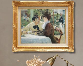 フォリー・ベルジェールのバー - エドゥアール・マネの手描き