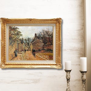 Pissarro Painting: Rue de Voisins, Louveciennes - Hand-Painted Oil Reproduction