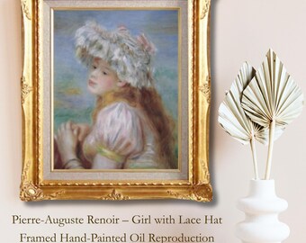 ピエール＝オーギュスト・ルノワール「麦わら帽子の少女」、1884年頃