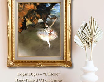 エドガー・ドガ「星（舞台の踊り子）」1878年、高品質手描き油絵複製