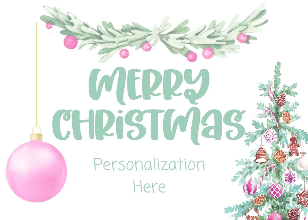 Customizable Christmas Cards