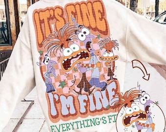 It&#39;s Fine I&#39;m Fine Everything is Fine Png, Anxiety Png, Funny Mental Health, It’s Okay Feel All The Feels, Family Vacation Png, Trendy Png