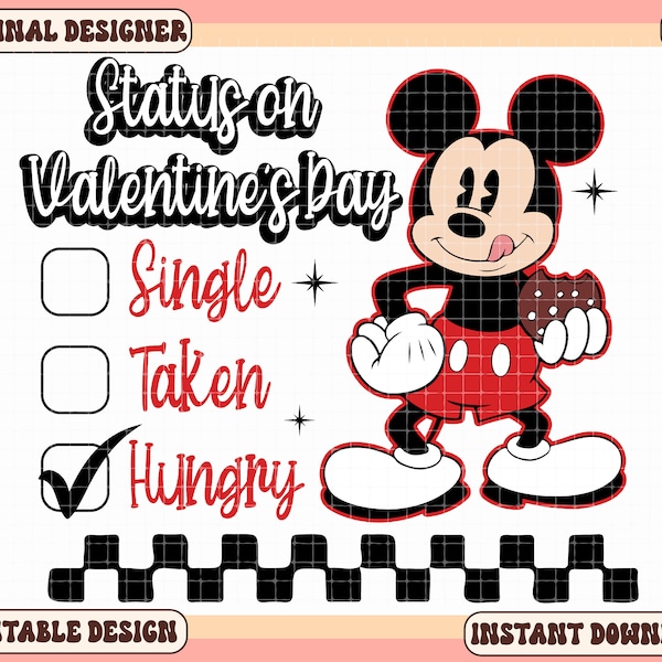 Funny Valentine's Day Png-Sublimation Design Download, Mouse Valentines Png, Trendy Valentines Sublimation, Shirt Design, Png Clipart, PNG