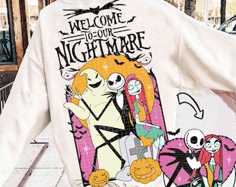 Nightmare On The Main Street Png, Horror Halloween Png, Halloween Couple Shirt Design Png, Trick Or Treat Png, Spooky Png, Halloween Pumpkin