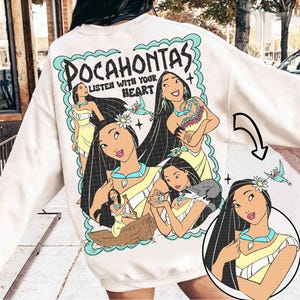 Princess Pocahontas Png, Retro Pocahontas Png, Pocahontas Shirt Design, Disney Princess Pocahontas Png, Cute Princess Png, instant download