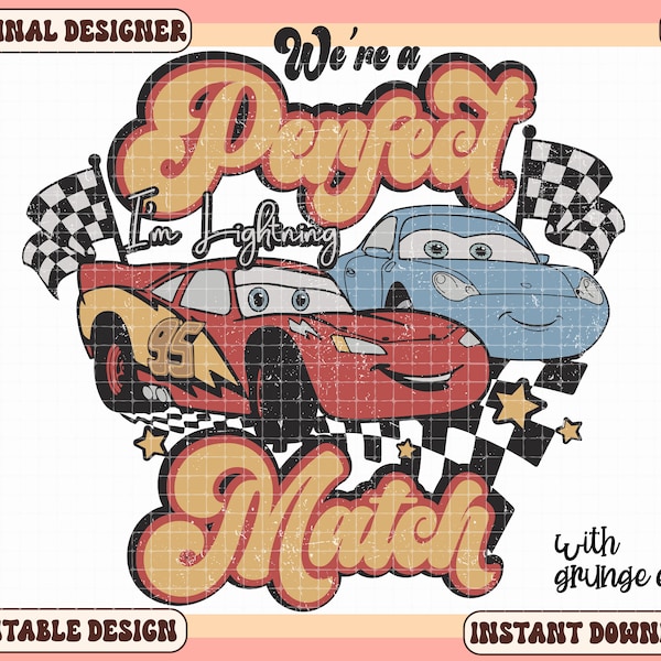 Retro Cars Png, McQueen and Sally Png, Lightning McQueen Shirt Png, Cars Png, Piston Cup, Sally Carrera, Cars Pixar Png, Instant Download