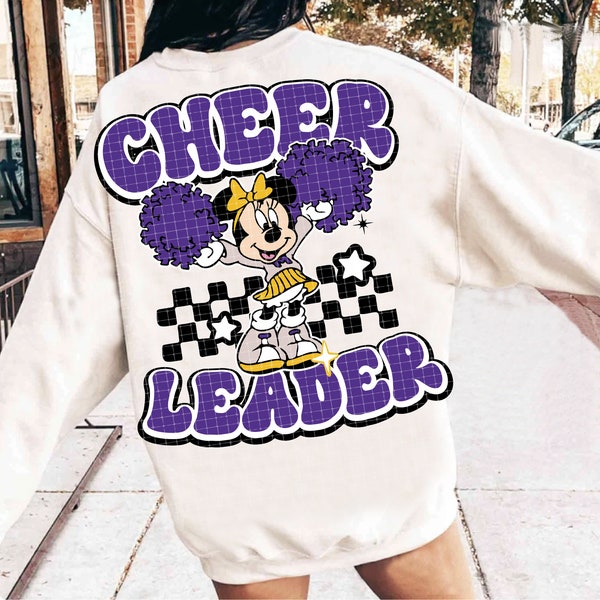 Purple Cheerleader PNG, Cheer PNG, Cheer Leader Png, Cheer Mom Png, Mama Png, Digital Download, Cheerleader Shirt Design, Team Spirit,Mascot