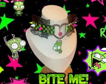 Invader Zim GIR Choker Scene