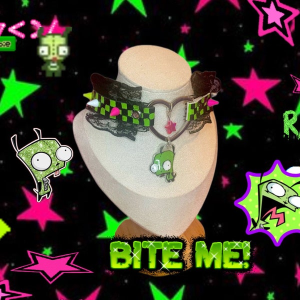 Invader Zim GIR Choker Scene