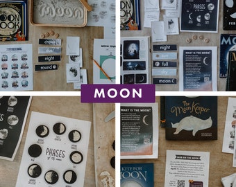 Moon Unit Study,Homeschool Unit Study, Curriculum, Homeschool Printables, Charlotte Mason Inspired, Resource, Nature Study, Space Unit Study