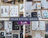 Solar System and Moon Study Bundle, Solar System, Moon Unit Study, Homeschool Unit Studies, Homeschool Printables, Curriculum, Nature Study