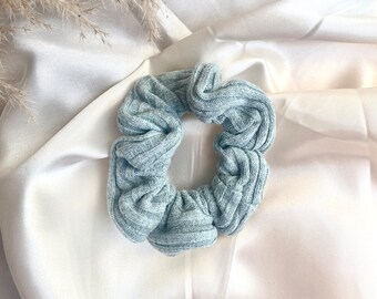 Scrunchie - Handgemachte Scrunchies - Mintgrün - Rib Muster