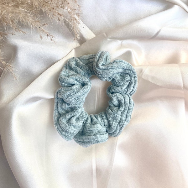 Scrunchie - Handgemachte Scrunchies - Mintgrün - Rib Muster