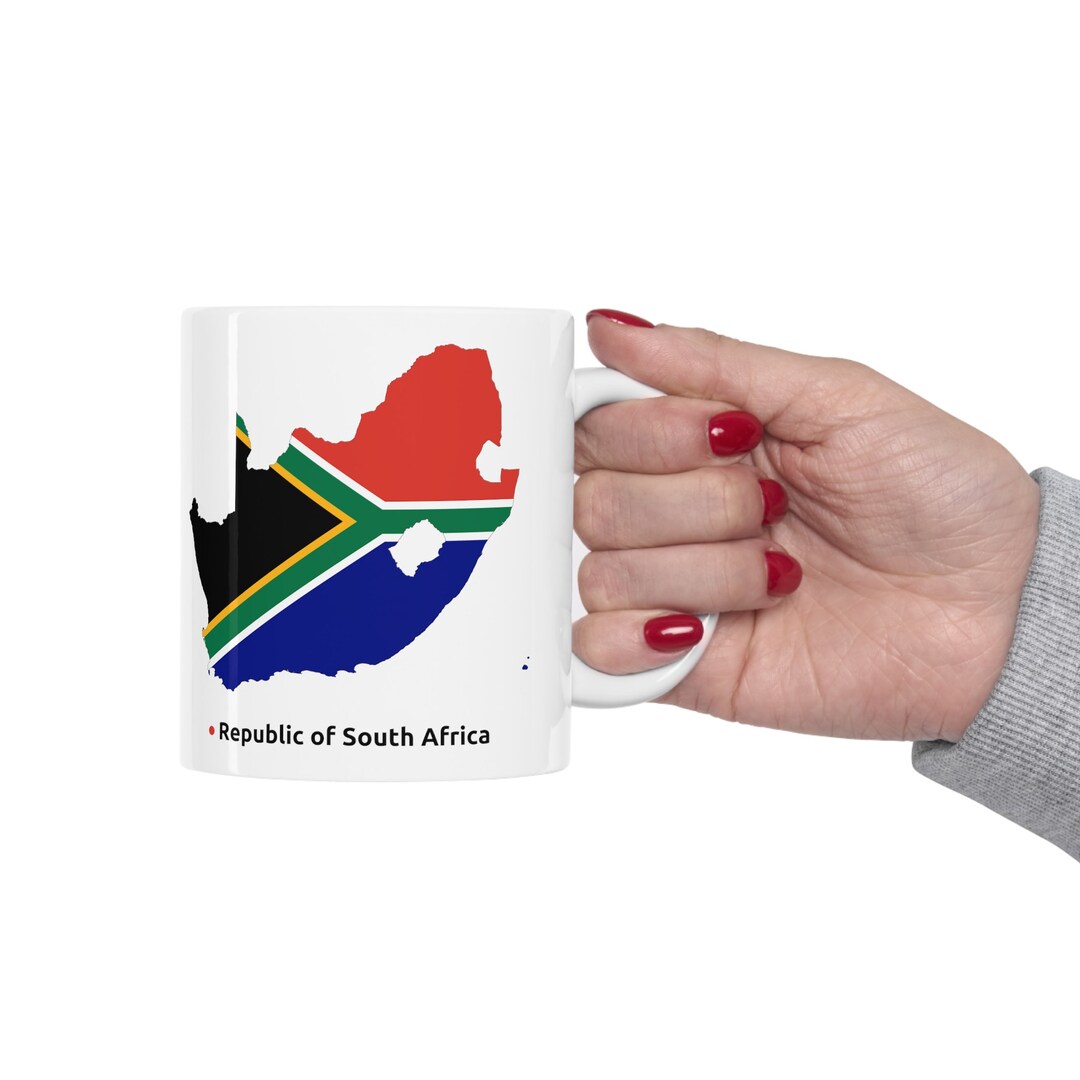 South Africa Map Mug:the Perfect Gift for Traveler.south Africa Map Mug ...