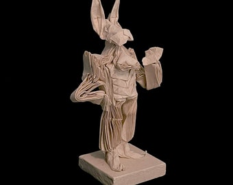 Origami Konijn Sculptuur