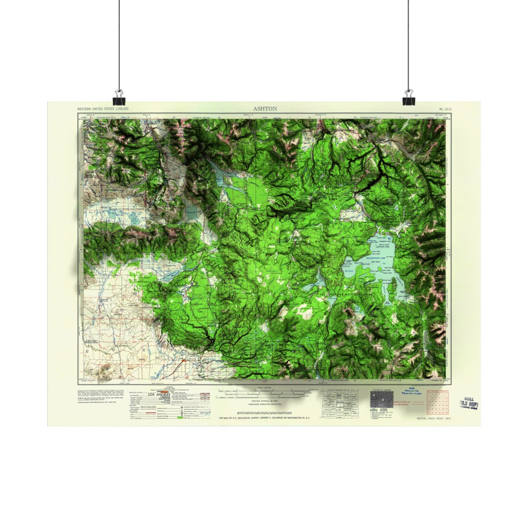 Yellowstone Topographic Map 1958 - Il 1080xN.5676593993 Tiw4