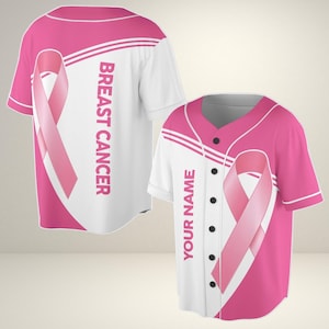 Pink Ribbon Jersey – Brustkrebs Bewusstsein Shirt mit Namen