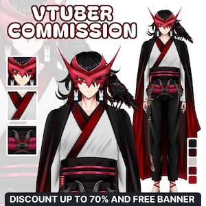 Custom live2D Vtuber Model commission | Vtuber Model | Live2d model commission | Vtuber rigging | Pngtuber | Anime | Anime art Commission