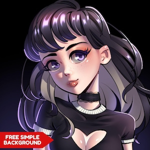 CUSTOM Anime PFP, Anime Illustration, Profil Icon, Profile Picture Twitch Anime, Anime Avatar, Profile Picture Twitch Anime, PFP Commission