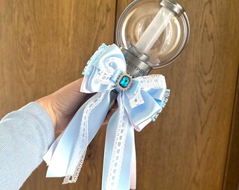 K-pop lightstick decoration ribbon bow— enhypen, bts, stray kids, ateez, ive, nct, etc