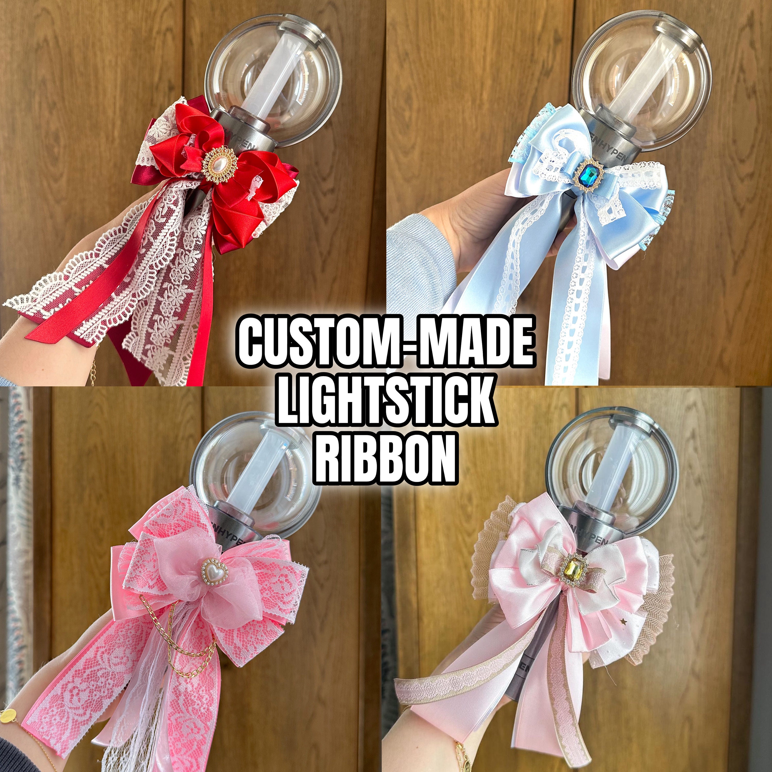 K-pop Lightstick Decoration Ribbon Bow— Enhypen, Bts, Stray