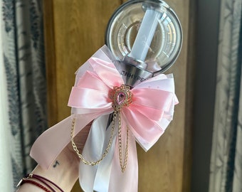 K-pop lightstick decoration ribbon bow— enhypen, bts, stray kids, ateez, ive, nct, etc