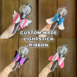 K-pop lightstick decoration ribbon bow— enhypen, bts, stray kids, ateez, ive, nct, etc