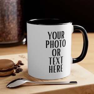 Custom Photo Coffee Mug | Custom Gift | Anniversary Photo Mug | Photo Mug Personalised | Mug With Photo Text Custom Photo Coffee Mug