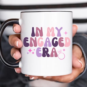 In My Engaged Era Mug, Engagement Gift, Personalised Bride Mug, Future Bride Gift Ideas, Bridal Shower Gift, Bride Newly Engaged Mug