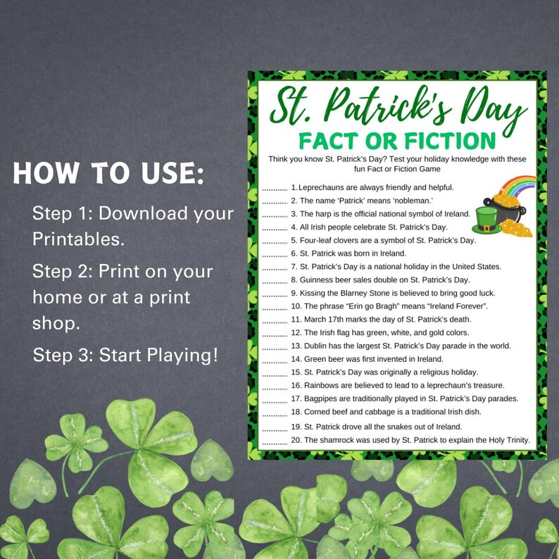 St Patrick's Games Group Adults & Kids