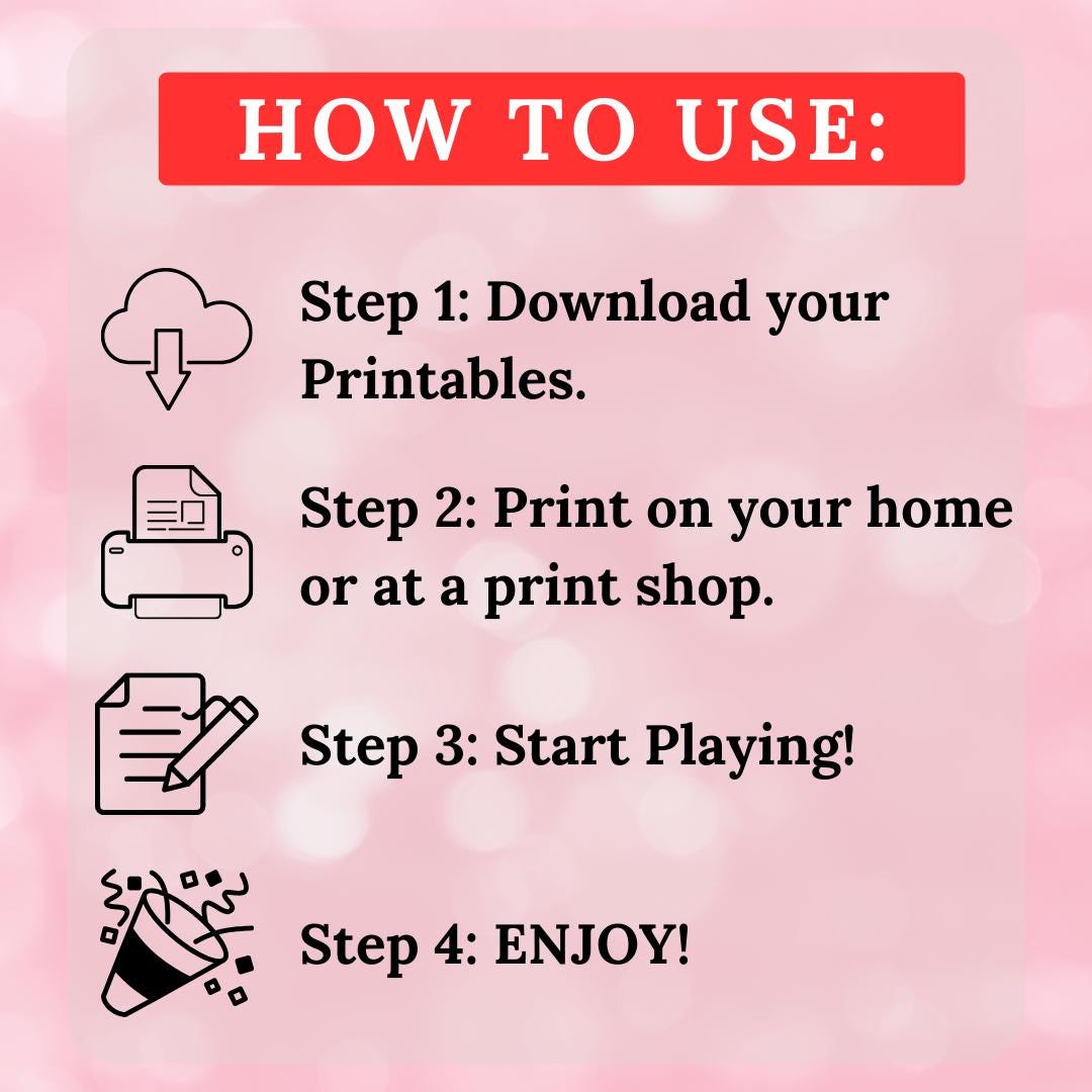 Valentine's Day Think Fast Game, Think Quick, Trivia for Kids & Adults ...