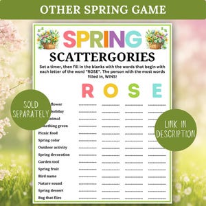 Spring Mad Libs Game Printable | Funny Fill-in-the-Blank Party Activity for All Ages, Games for Spring Party
Spring Mad Libs Style Story Game – Printable Spring Fill-in-the-Blanks Funny Word Game, Spring Party Games, PDF Download
Mad Libs - Spring, Floral Bridal Shower Game, Spring Family Feud, Spring Quizzes, Spring Trivia Adults, Spring Games Printable, Spring Games Women