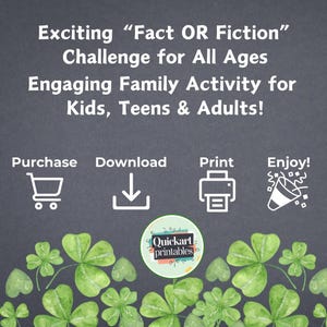 St Patty's Games Printable, St Paddy's Party Activity