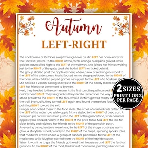 Fallen Sie links rechts Spiel, Pass das Preis-Geschenk-Tausch-Spiel, Pass die Gegenwart Herbst Spiel, Familientreffen, druckbare Herbst-Partyspiele, Herbstspiel