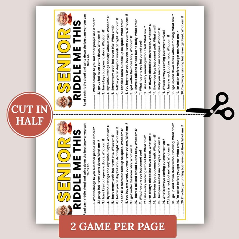 Senior Riddlee Icon Senior Riddles Game, Riddle Me This Game, Games for Senior Citizens ...