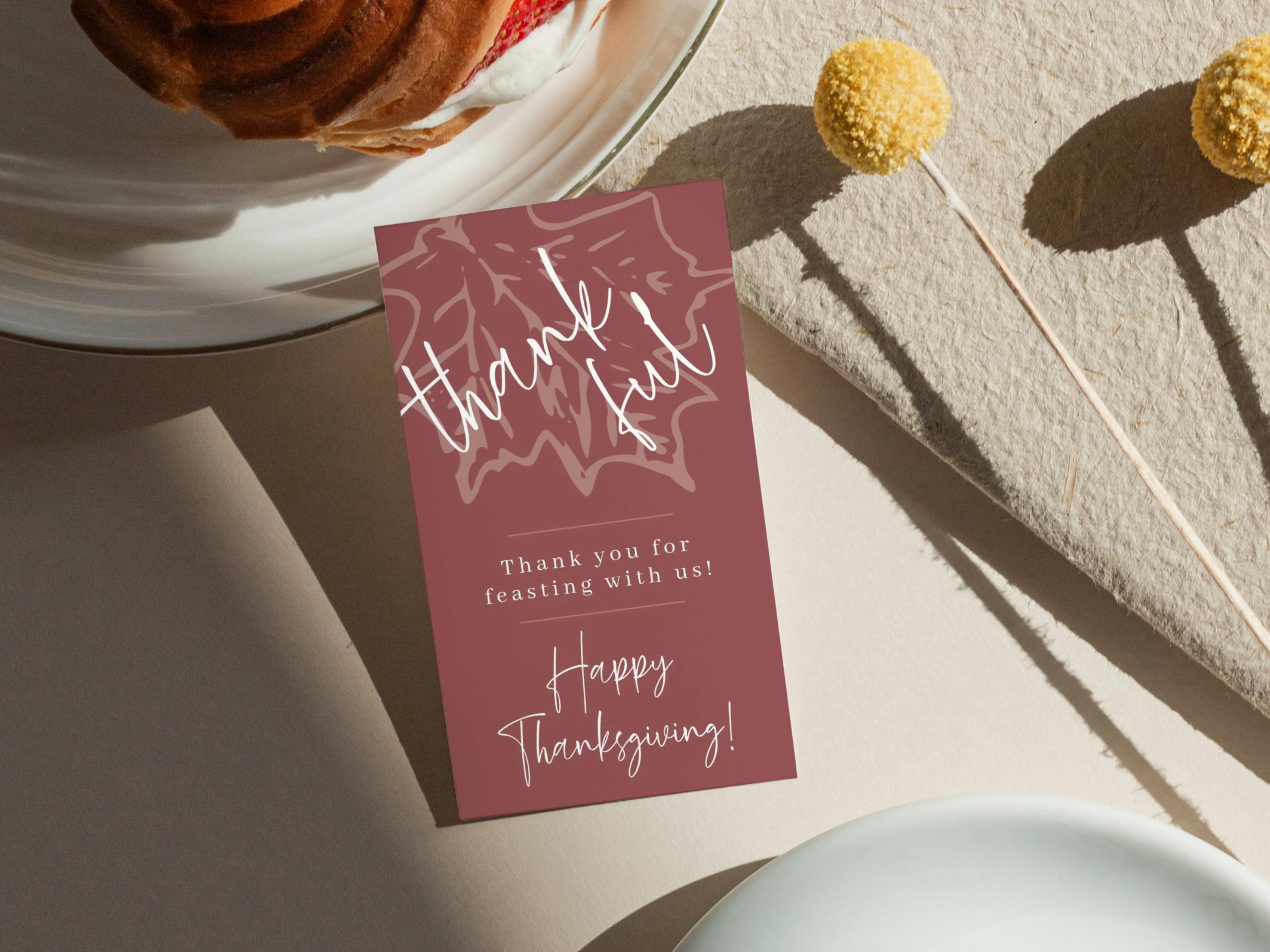 Thanksgiving Gift Tag Printable, Friendsgiving Gift Label Instant ...