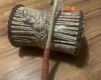 Handcrafted Nigerian Talking Drum (Gangan)