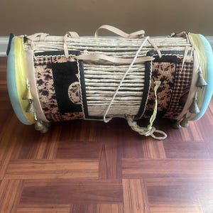Handmade Iya Ilu African Talking Drum – Yoruba Traditional Drum – Mother Drum for Cultural Events & Decor