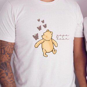 Classic Papa Bear Shirt Winnie The Pooh Shirt Pooh Bear Gift Daddy and Me Shirt New Dad Gift Pooh Dad Shirt Custom Papa Outfit Dada Shirt