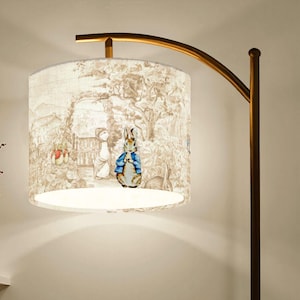 Peter Rabbit Nursery Light Baby Shower Gift New Mom Present Garden Floor Lamp Bunny Lighting Neutral Room Decor Child Storytime Reading Nook