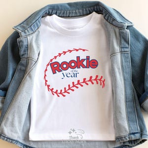 Rookie First Birthday Baseball Birthday Shirt Custom Birthday Shirt Baseball Family Shirt Rookie Of The Year First Birthday Outfit For Boy
